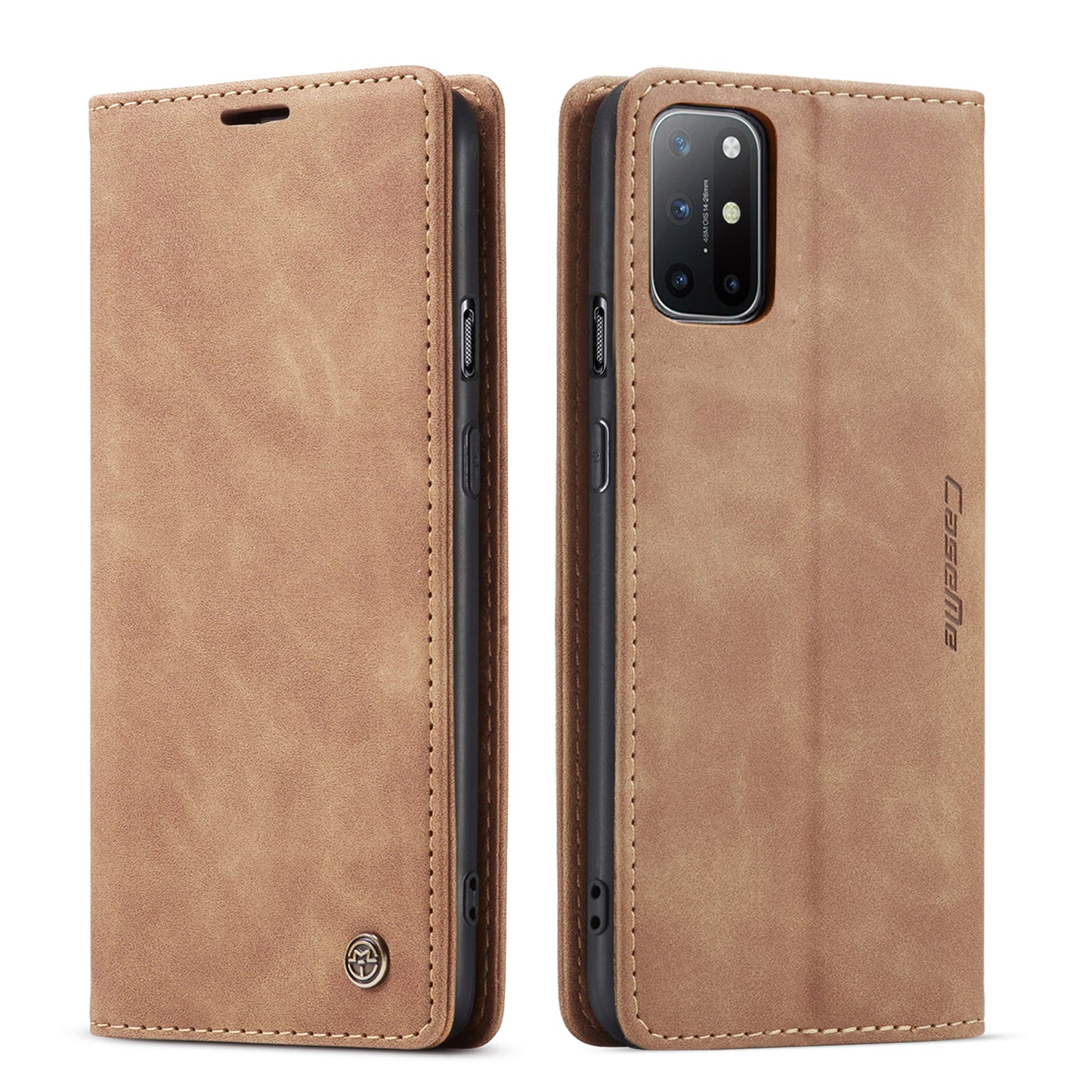 CASEME 013 Series Auto-absorbed Leather Wallet Case for OnePlus 8T