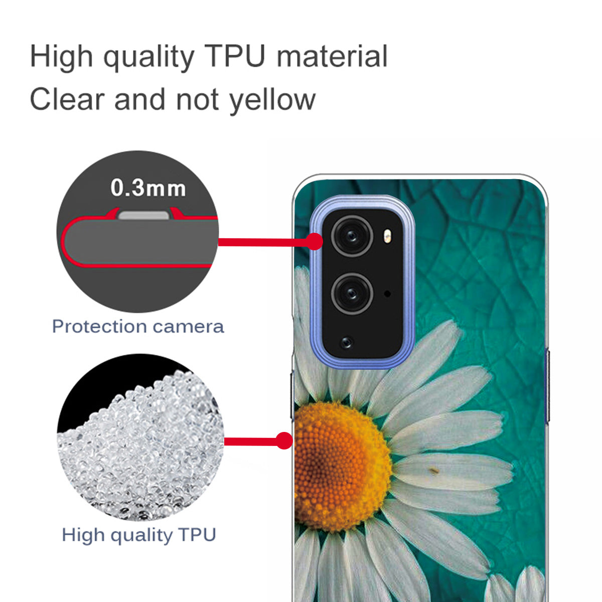 Pattern Printing Flexible TPU Cover Case for OnePlus 9 Pro