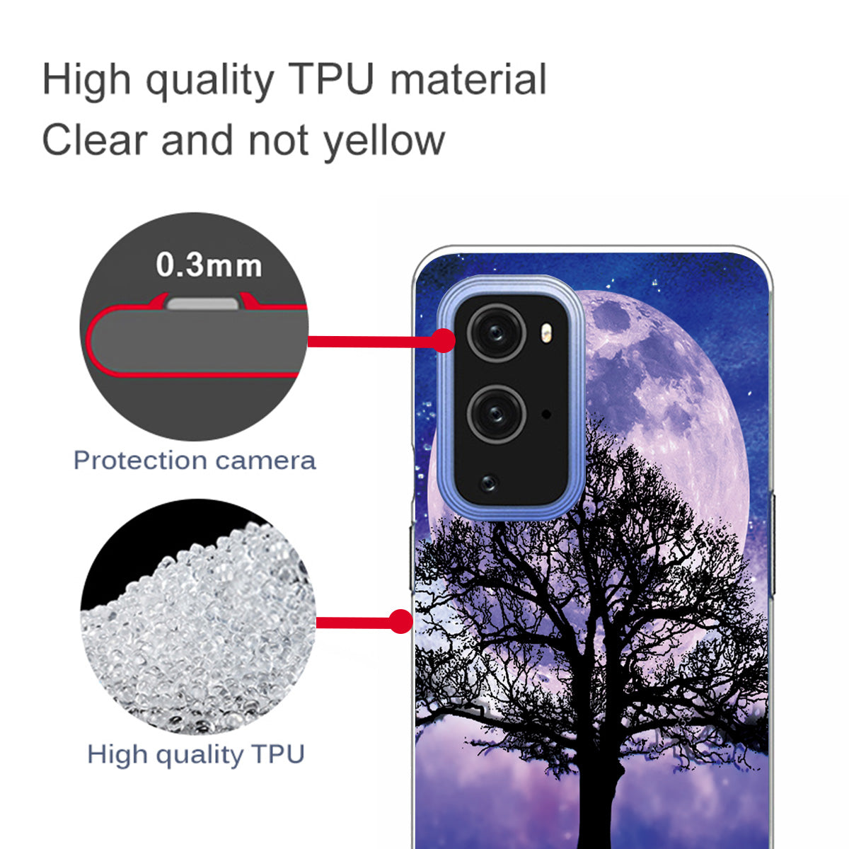 Pattern Printing Flexible TPU Cover Case for OnePlus 9 Pro