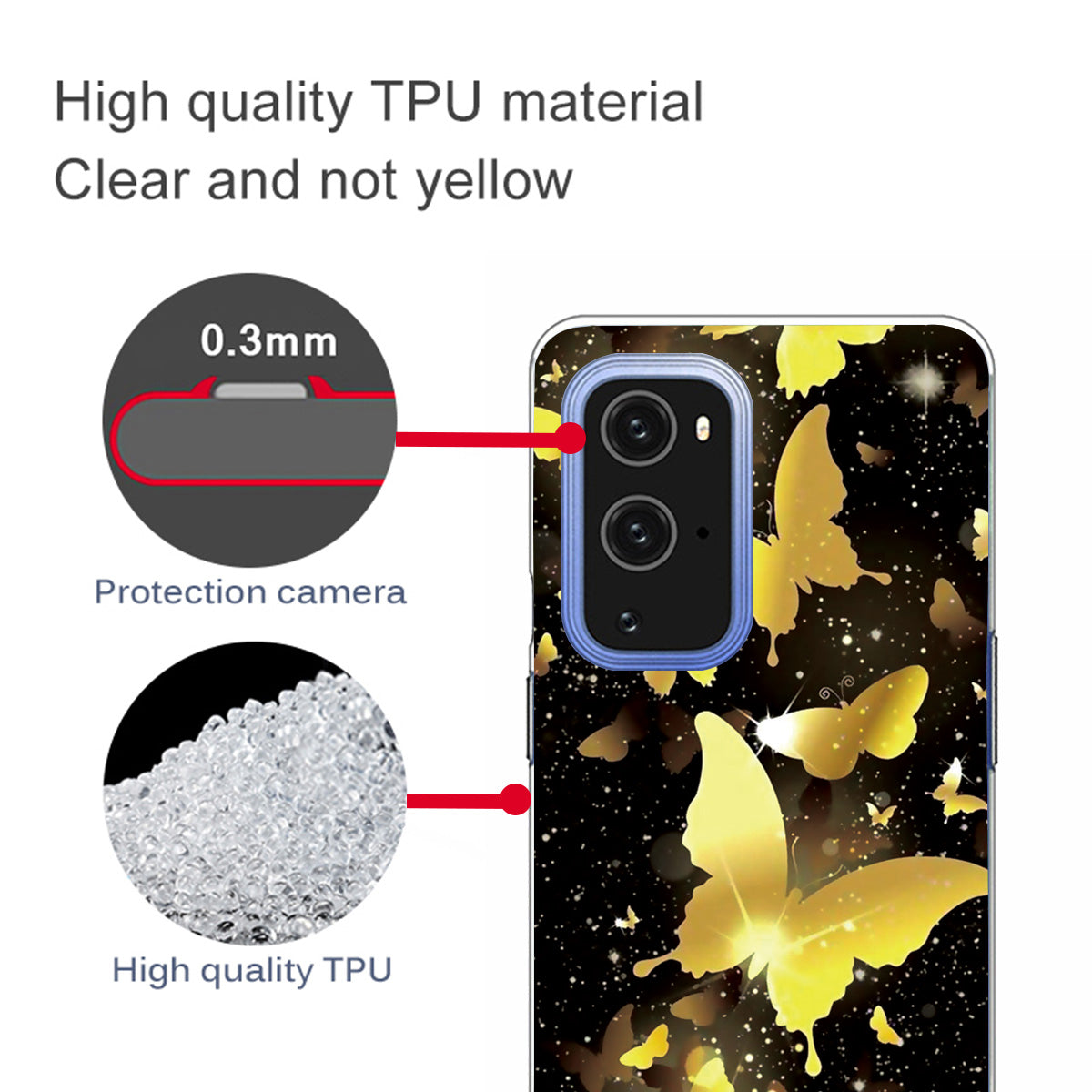 Pattern Printing Flexible TPU Cover Case for OnePlus 9 Pro