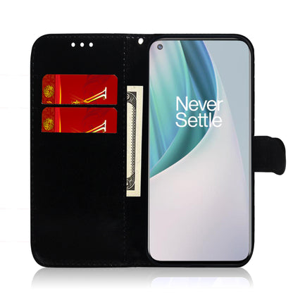 Mirror-like Surface Wallet Stand Leather Case for OnePlus Nord N10 5G