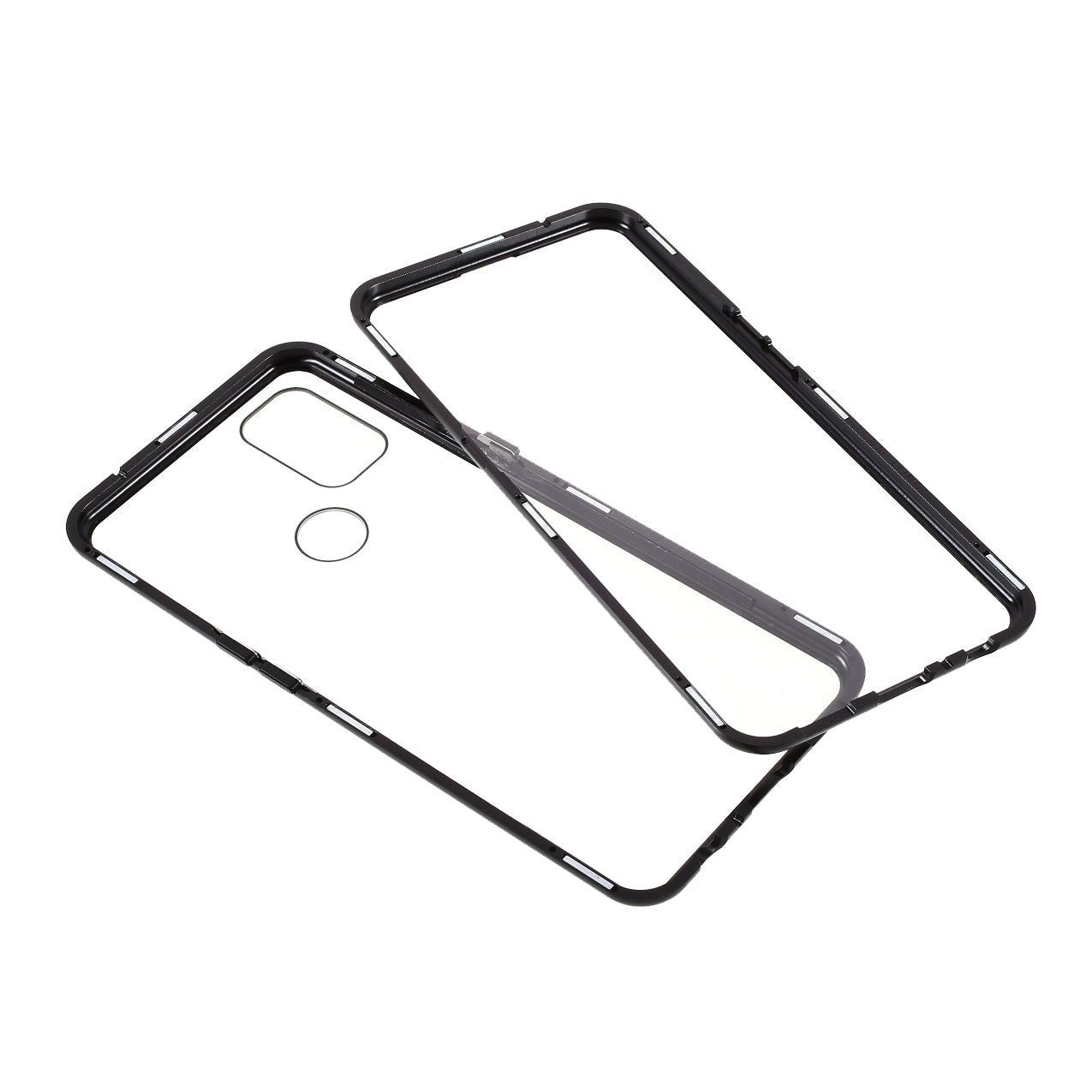 All-Inclusive Design Magnetic Metal Lock Installation + Double Side Tempered Glass Case for OnePlus Nord N10 5G