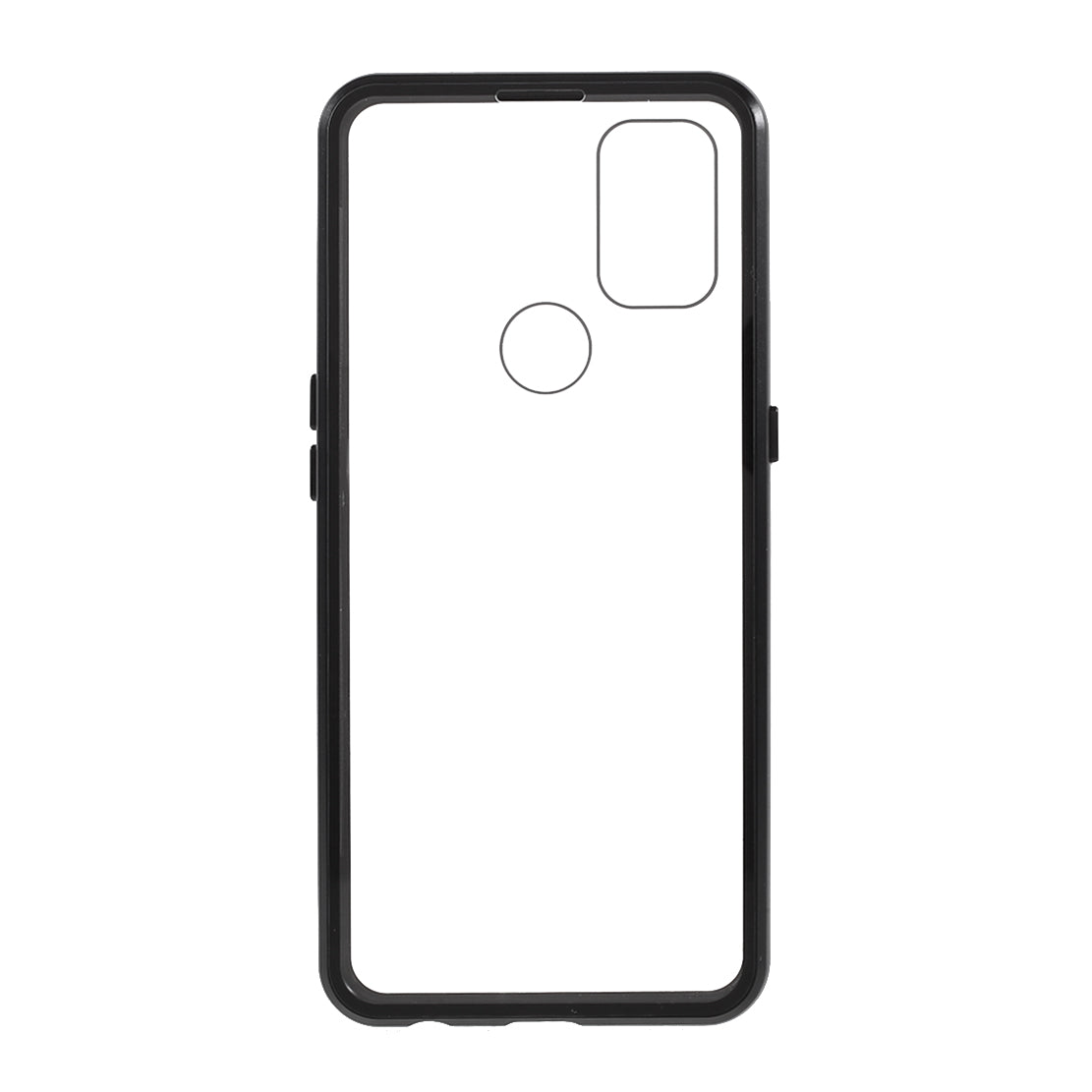 All-Inclusive Design Magnetic Metal Lock Installation + Double Side Tempered Glass Case for OnePlus Nord N10 5G