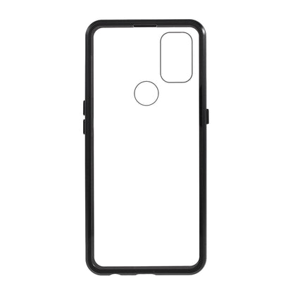 All-Inclusive Design Magnetic Metal Lock Installation + Double Side Tempered Glass Case for OnePlus Nord N10 5G