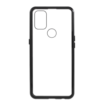 All-Inclusive Design Magnetic Metal Lock Installation + Double Side Tempered Glass Case for OnePlus Nord N10 5G