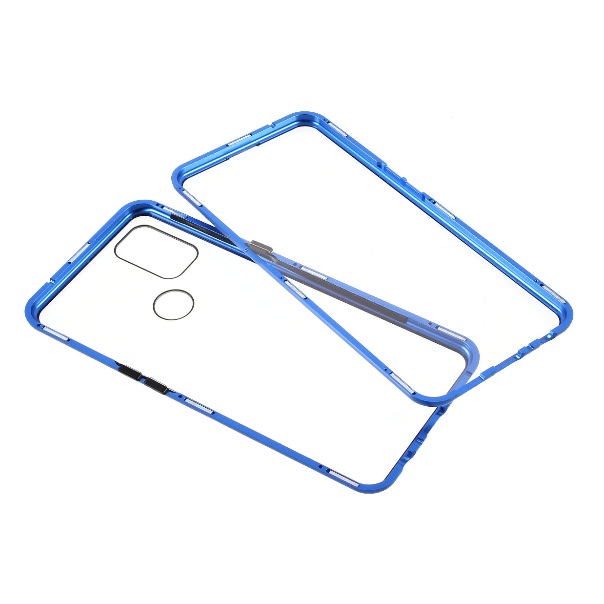 All-Inclusive Design Magnetic Metal Lock Installation + Double Side Tempered Glass Case for OnePlus Nord N10 5G