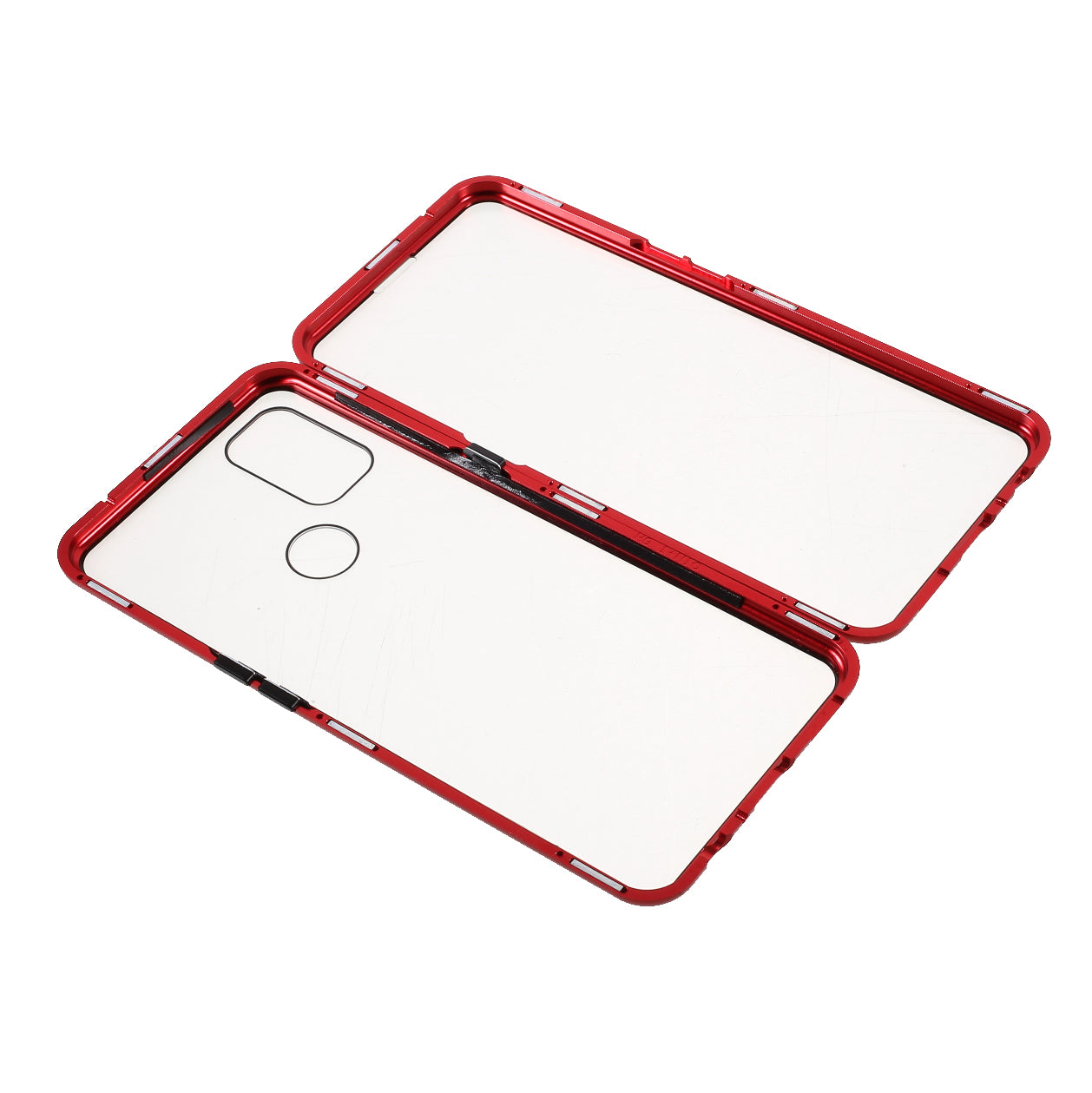 All-Inclusive Design Magnetic Metal Lock Installation + Double Side Tempered Glass Case for OnePlus Nord N10 5G