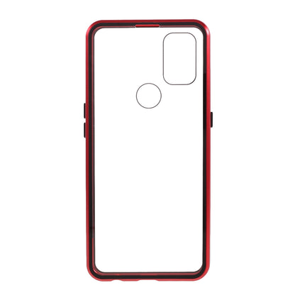 All-Inclusive Design Magnetic Metal Lock Installation + Double Side Tempered Glass Case for OnePlus Nord N10 5G