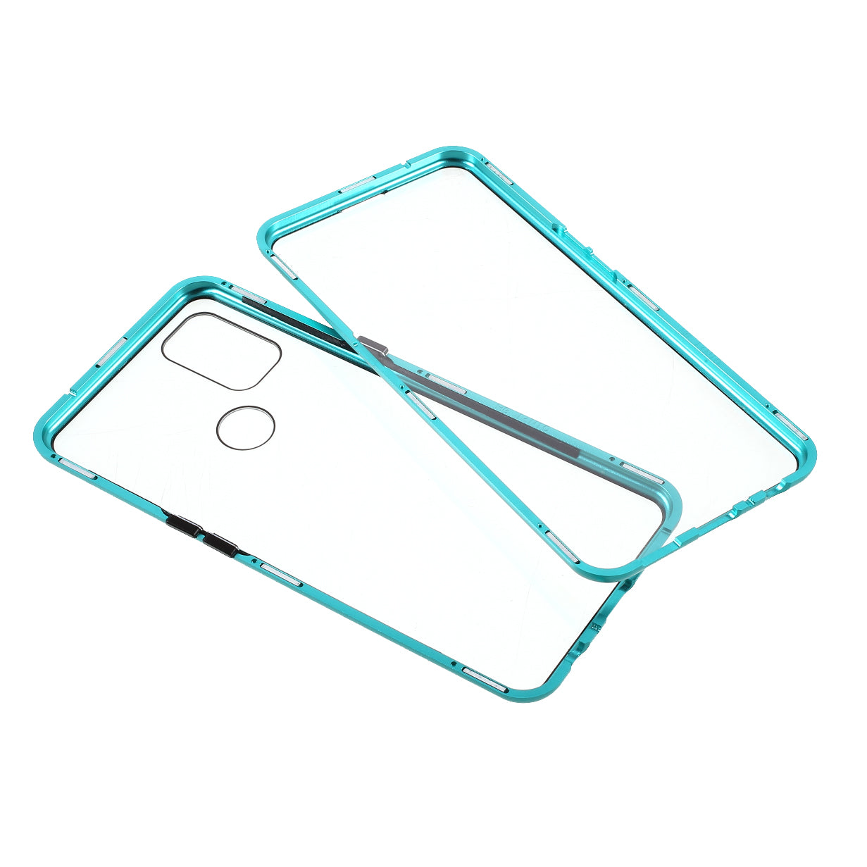 All-Inclusive Design Magnetic Metal Lock Installation + Double Side Tempered Glass Case for OnePlus Nord N10 5G