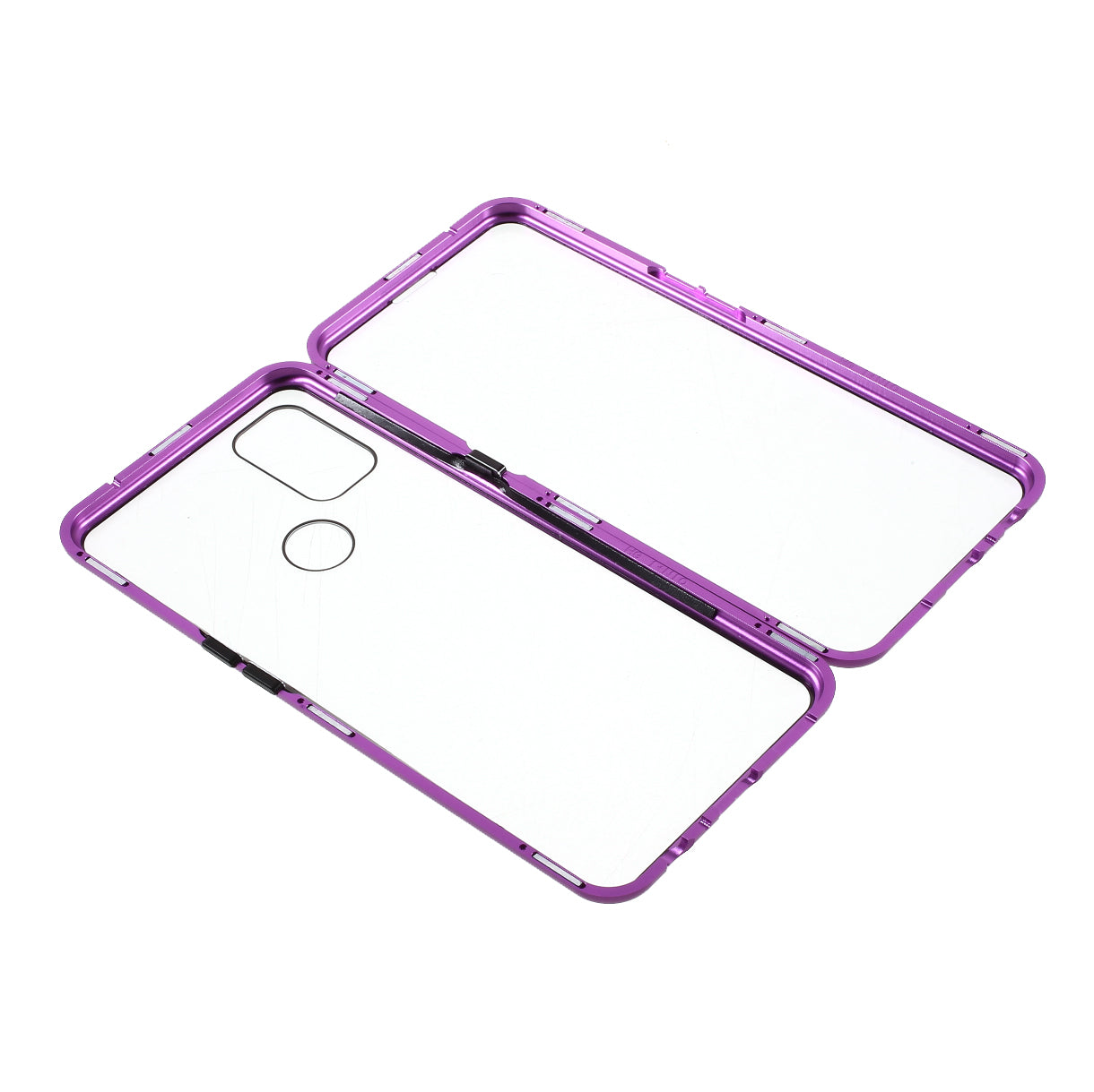 All-Inclusive Design Magnetic Metal Lock Installation + Double Side Tempered Glass Case for OnePlus Nord N10 5G