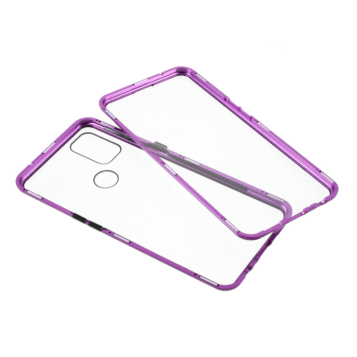 All-Inclusive Design Magnetic Metal Lock Installation + Double Side Tempered Glass Case for OnePlus Nord N10 5G