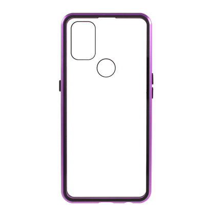 All-Inclusive Design Magnetic Metal Lock Installation + Double Side Tempered Glass Case for OnePlus Nord N10 5G