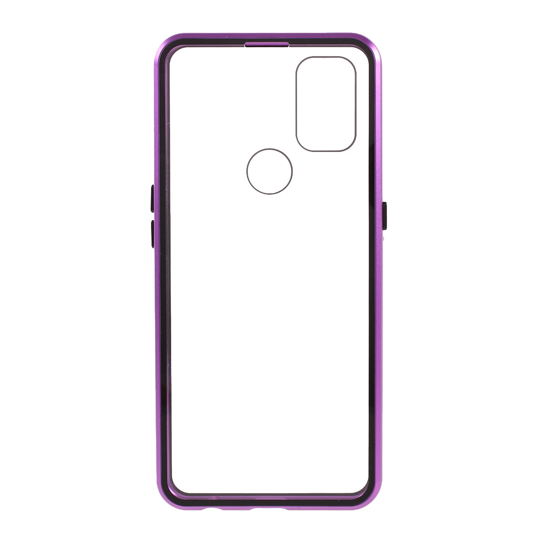 All-Inclusive Design Magnetic Metal Lock Installation + Double Side Tempered Glass Case for OnePlus Nord N10 5G