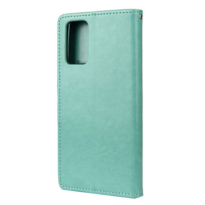 Butterfly and Flower Pattern Imprint Leather Wallet Phone Shell for OnePlus 8T