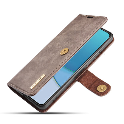 DG.MING Wallet Split Leather Cover Detachable 2-in-1 PC Back Case for OnePlus 8T