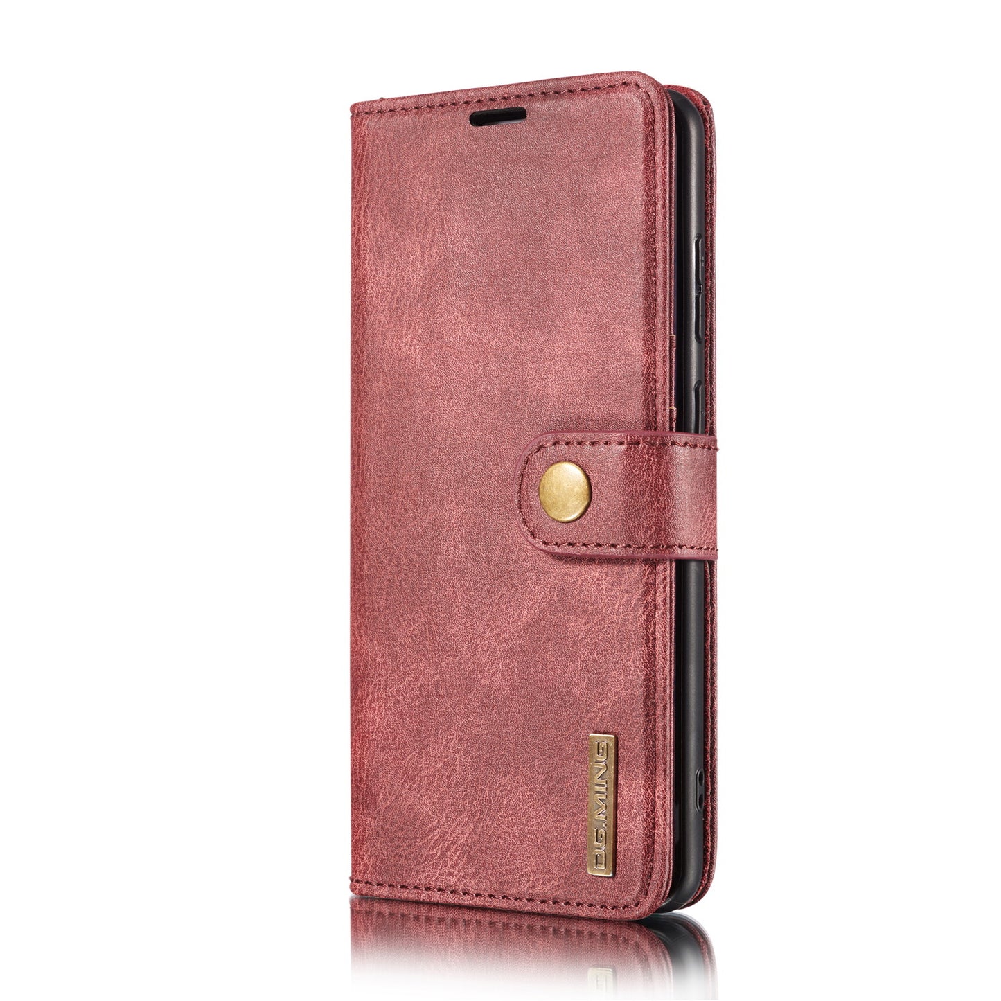 DG.MING Wallet Split Leather Cover Detachable 2-in-1 PC Back Case for OnePlus 8T