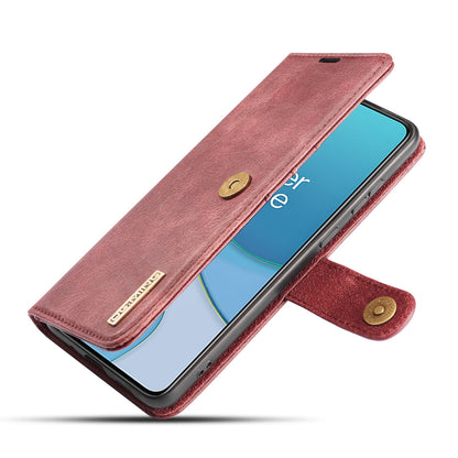 DG.MING Wallet Split Leather Cover Detachable 2-in-1 PC Back Case for OnePlus 8T