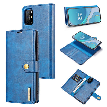 DG.MING Wallet Split Leather Cover Detachable 2-in-1 PC Back Case for OnePlus 8T