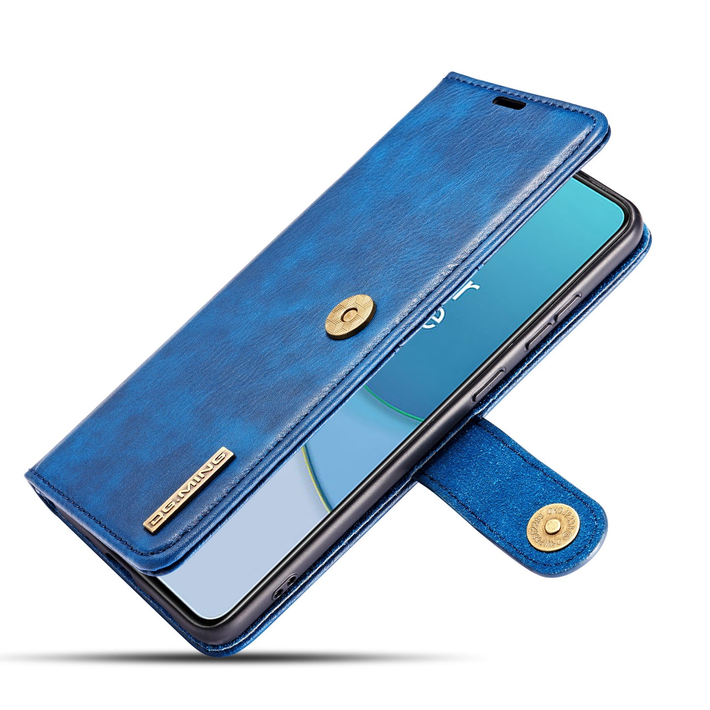 DG.MING Wallet Split Leather Cover Detachable 2-in-1 PC Back Case for OnePlus 8T