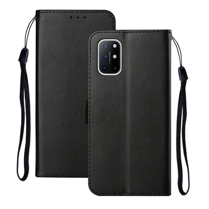 Solid Color Leather Protective Shell Stand Wallet Magnetic Closure Flip Case for OnePlus 8T