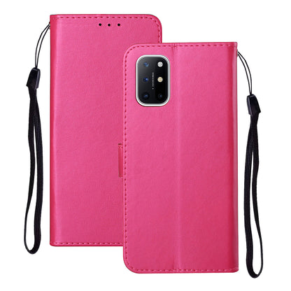 Solid Color Leather Protective Shell Stand Wallet Magnetic Closure Flip Case for OnePlus 8T