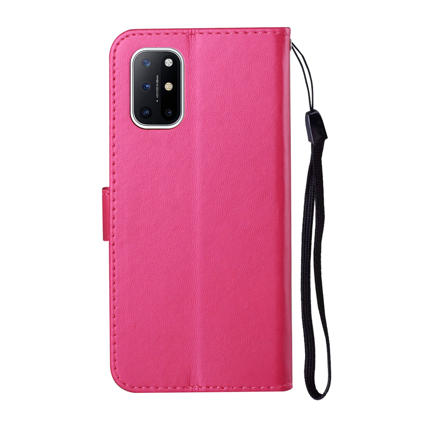 Solid Color Leather Protective Shell Stand Wallet Magnetic Closure Flip Case for OnePlus 8T