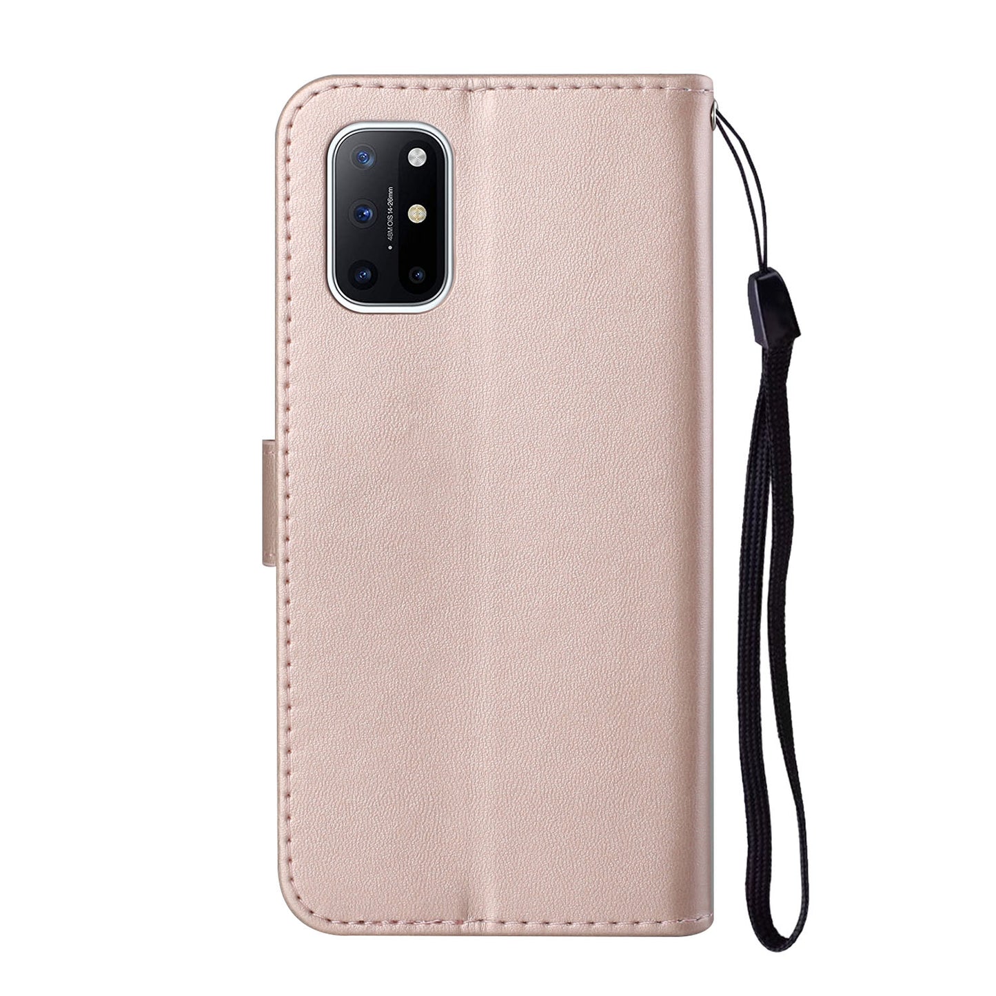 Solid Color Leather Protective Shell Stand Wallet Magnetic Closure Flip Case for OnePlus 8T