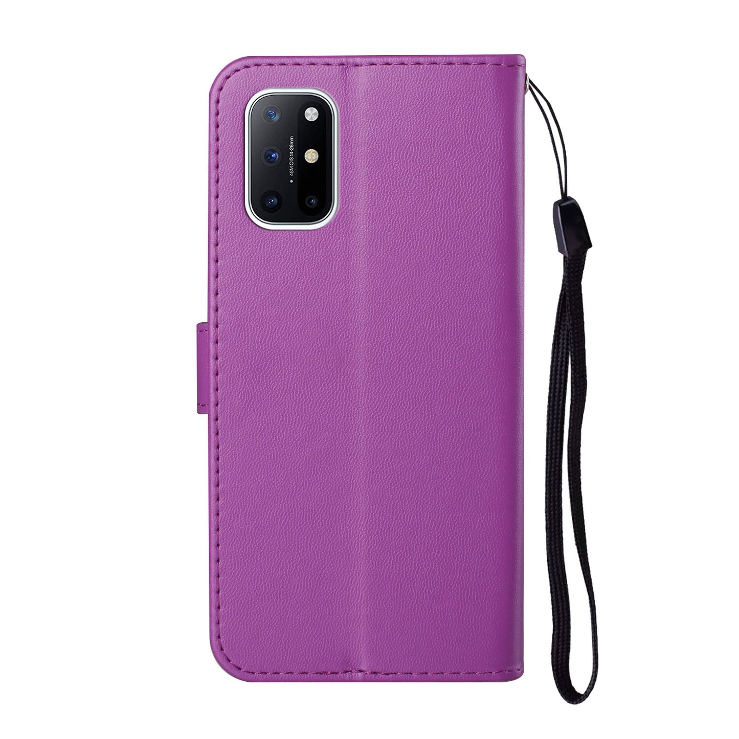 Solid Color Leather Protective Shell Stand Wallet Magnetic Closure Flip Case for OnePlus 8T