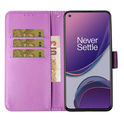 Solid Color Leather Protective Shell Stand Wallet Magnetic Closure Flip Case for OnePlus 8T