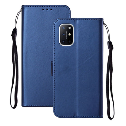 Solid Color Leather Protective Shell Stand Wallet Magnetic Closure Flip Case for OnePlus 8T