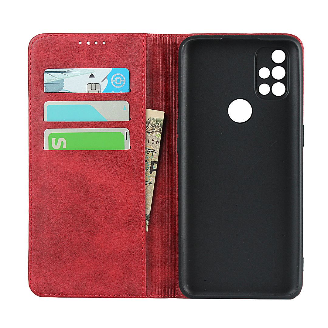 Strong Magnet Leather Wallet Stand Design Phone Cover Case for OnePlus Nord N10 5G