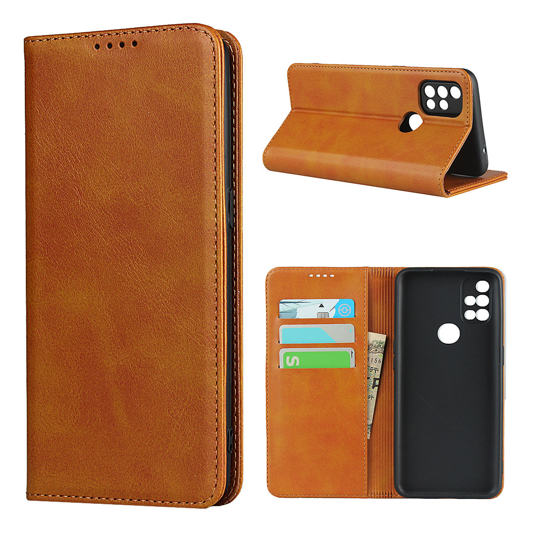 Strong Magnet Leather Wallet Stand Design Phone Cover Case for OnePlus Nord N10 5G