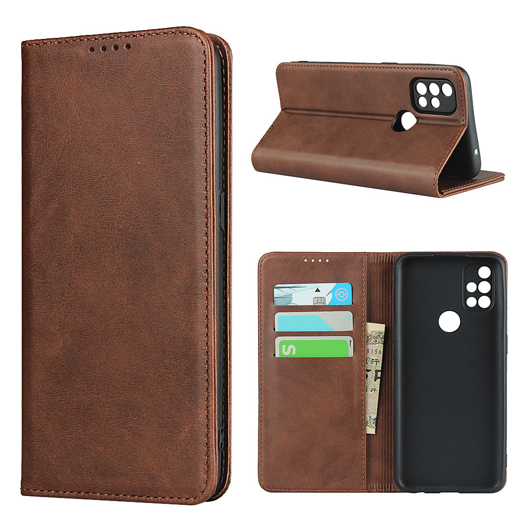 Strong Magnet Leather Wallet Stand Design Phone Cover Case for OnePlus Nord N10 5G