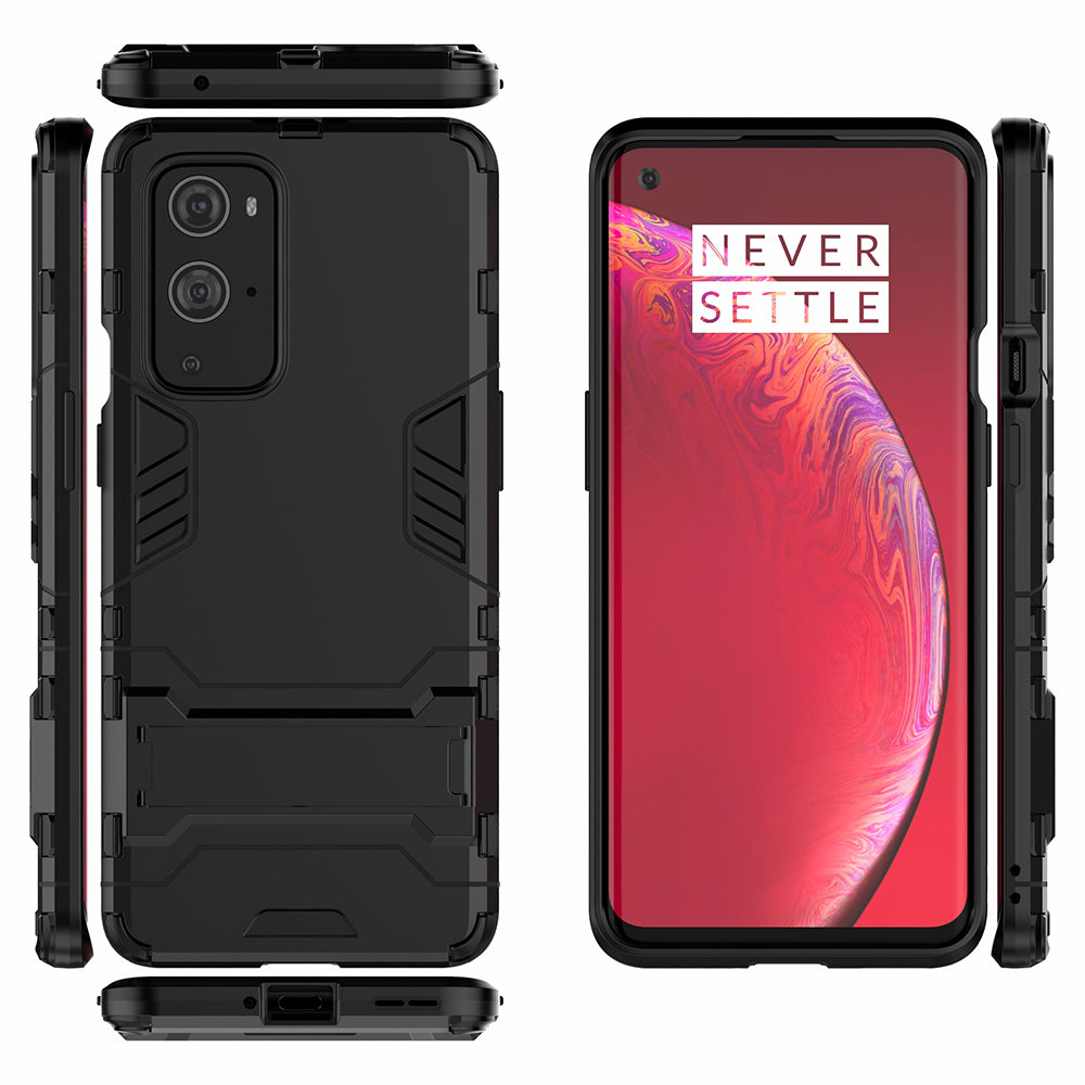 2 in 1 Kickstand Plastic + TPU Hybrid Cover for OnePlus 9 Pro