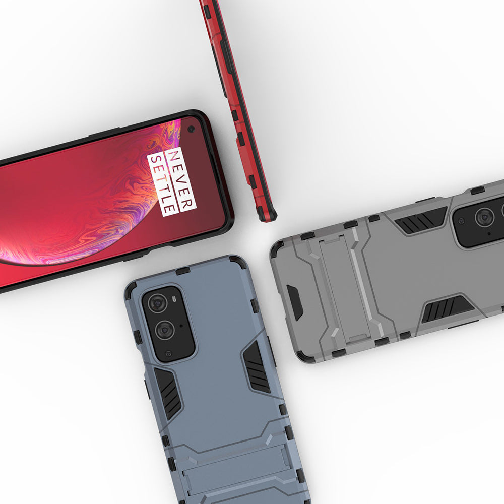 2 in 1 Kickstand Plastic + TPU Hybrid Cover for OnePlus 9 Pro