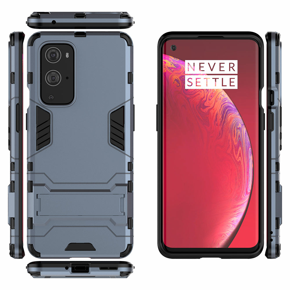 2 in 1 Kickstand Plastic + TPU Hybrid Cover for OnePlus 9 Pro