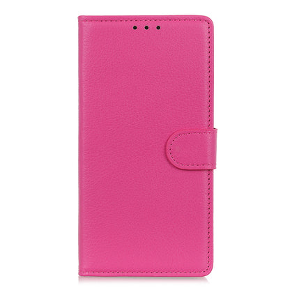 Phone Cover for OnePlus 9 (EU / US Version) Classic Litchi Texture Wallet Stand Leather Case