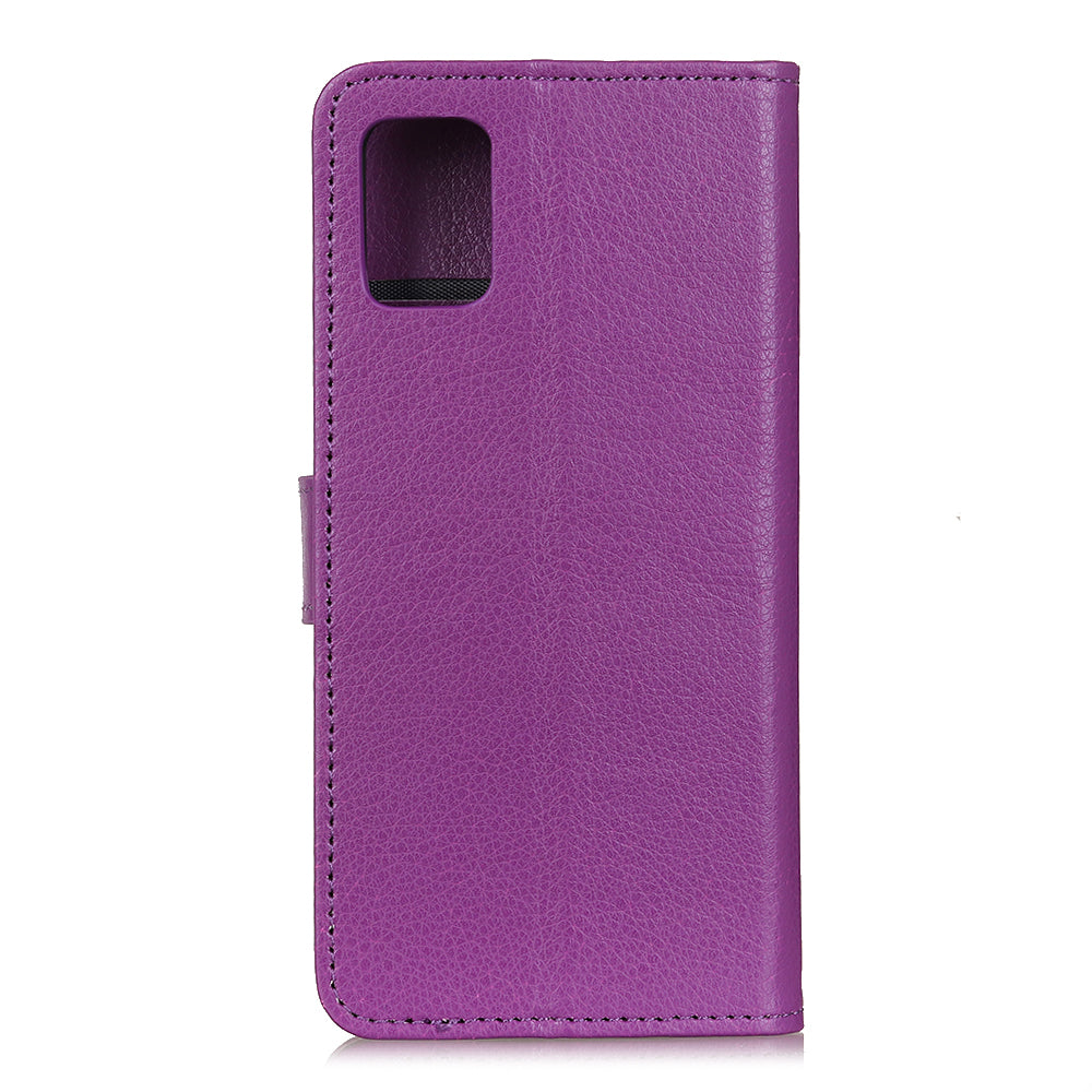 Phone Cover for OnePlus 9 (EU / US Version) Classic Litchi Texture Wallet Stand Leather Case