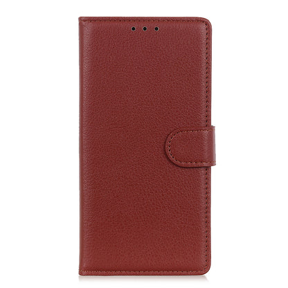 Phone Cover for OnePlus 9 (EU / US Version) Classic Litchi Texture Wallet Stand Leather Case