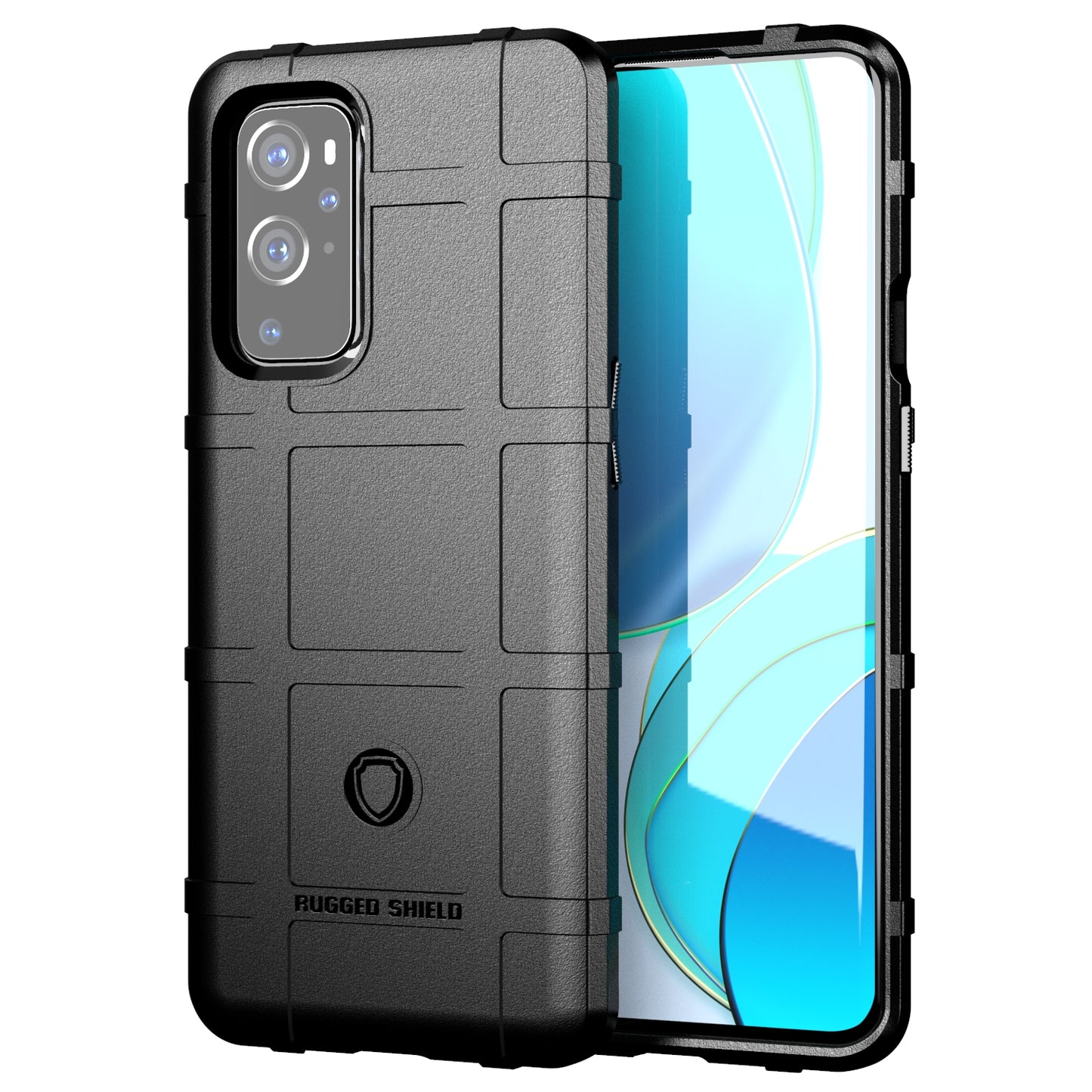 Case for OnePlus 9 Pro Shock-proof Rugged Square Grid Skin TPU Back Shell