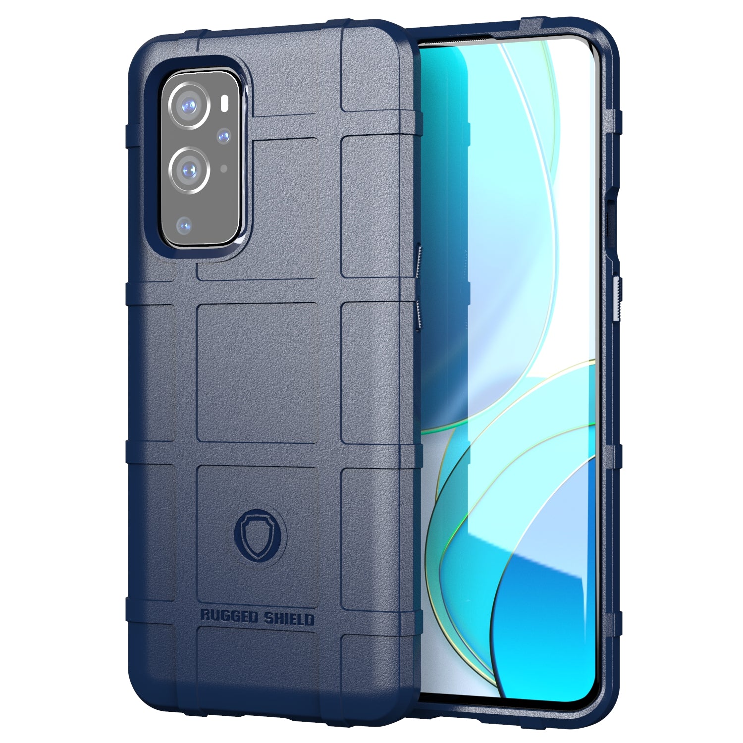 Case for OnePlus 9 Pro Shock-proof Rugged Square Grid Skin TPU Back Shell