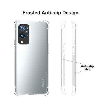 HAT PRINCE ENKAY ENK-PC100 Anti-slip 4 Corners Cushion Shockproof Sheer TPU Cover for OnePlus 9 Pro