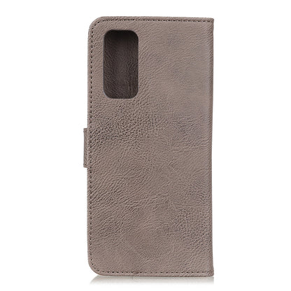 KHAZNEH Retro Style Leather Protector Case Wallet Stand Cover for OnePlus 9 (EU / US Version)