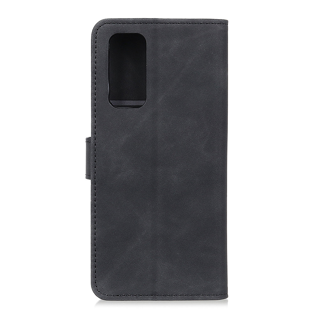 KHAZNEH Retro Style Folio Flip Leather Mobile Phone Wallet Stand Cover Case for OnePlus 9 (EU / US Version)