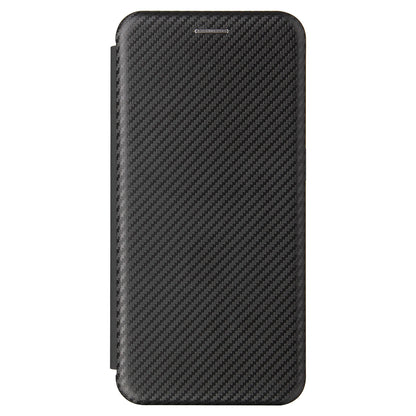 For OnePlus 9 (EU / US Version) Carbon Fiber Magnetic Suction Leather Shell with Card Holder