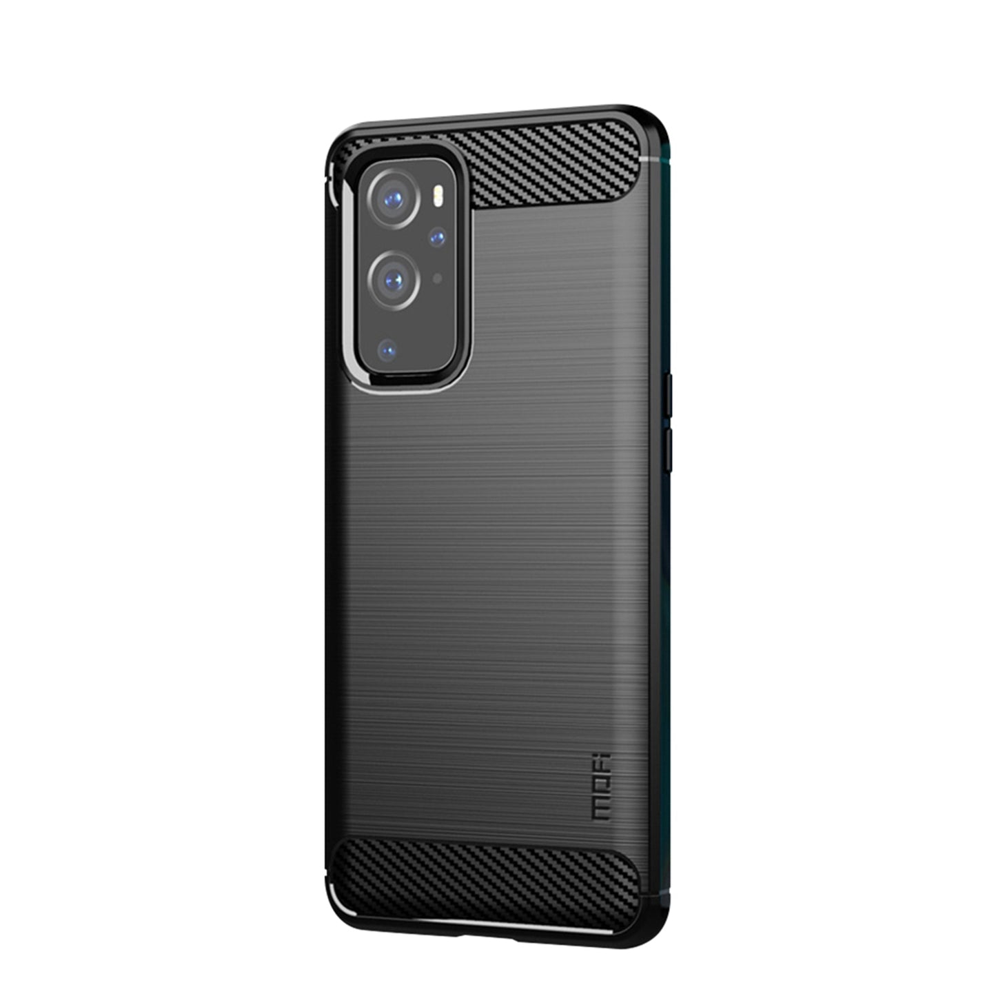 MOFI Carbon Fiber Silica Gel Protective Soft TPU Back Case for OnePlus 9 (EU / US Version)