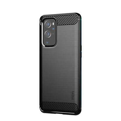 MOFI Carbon Fiber Silica Gel Protective Soft TPU Back Case for OnePlus 9 (EU / US Version)