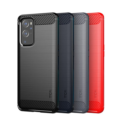 MOFI Carbon Fiber Silica Gel Protective Soft TPU Back Case for OnePlus 9 (EU / US Version)