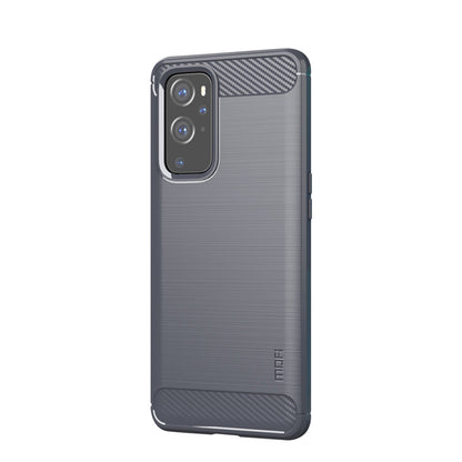 MOFI Carbon Fiber Silica Gel Protective Soft TPU Back Case for OnePlus 9 (EU / US Version)