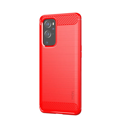 MOFI Carbon Fiber Silica Gel Protective Soft TPU Back Case for OnePlus 9 (EU / US Version)